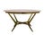 Gold Round Coffee Table with Brass Base and Pink Marble Top, Italy, 1960s For Sale - Image 8 of 8