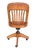 Antique B.L.Marble Chair Co. Golden Oak Swivel Desk Chair | Quarter-Sawn Oak Banker’s Chair | Early American Library & Office Chair For Sale - Image 10 of 13