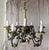 French Provincial Italian Tole 10-Lights Florentine Chandelier With Original Polychrome Patina For Sale - Image 3 of 16
