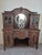 Late 19th-Century Victorian Hand-Carved Oak Buffet With a Beveled Mirror For Sale - Image 4 of 15