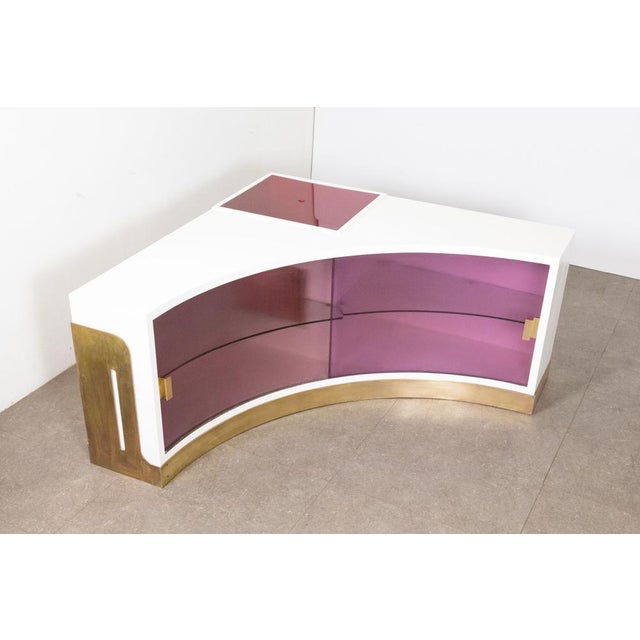 Space Age Sideboard by Franco Minissi, in Restored conditions. Designed 1970 to 1979 This piece has an attribution mark, I...