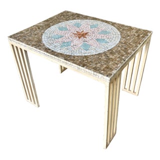 Postmodern Modern Mosaic Top Side Table. Circa 1980s For Sale