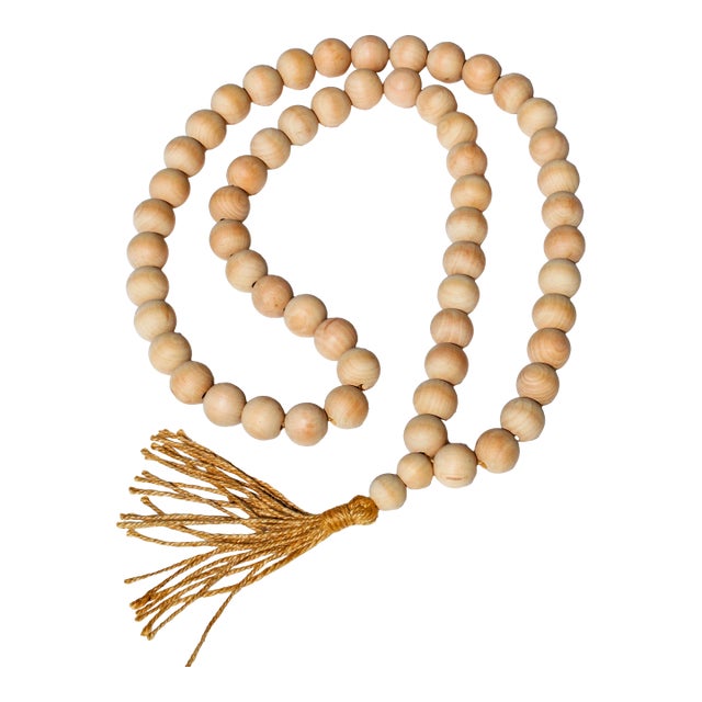 Wood Bead Loop With Tassel Decoration For Sale