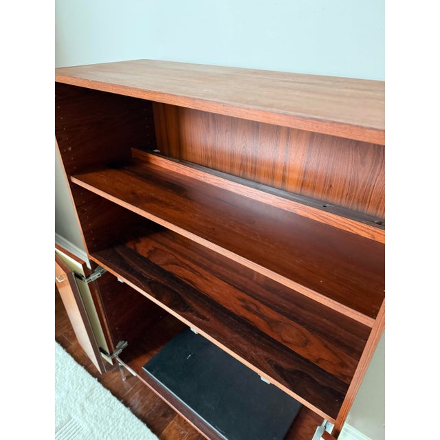 1950s Vintage 1950s Hülsta-Worke Rosewood Media Cabinet For Sale - Image 5 of 12