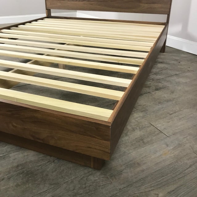 Room & Board Walnut Queen Bed Frame Chairish