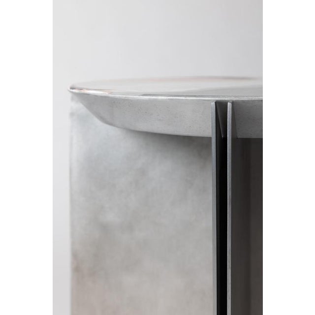 H1 Hand Decorated Metal & Aluminium Side Table by Studio Nyx For Sale - Image 10 of 18