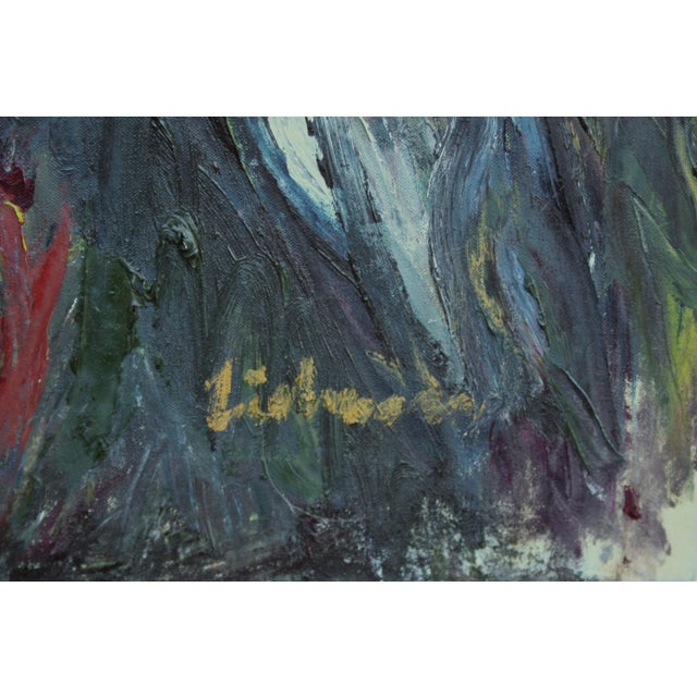 Contemporary Figure in Motion by Norman Liebman - Abstract Expressionist 1980 For Sale - Image 3 of 7