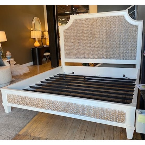 Bring natural texture to your bedroom with this beautiful Somerset Bay King Bed. Featuring distinctive water hyacinth...