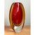 Ruby Red Vintage Murano Sommerso Glass Vase For Sale - Image 8 of 12