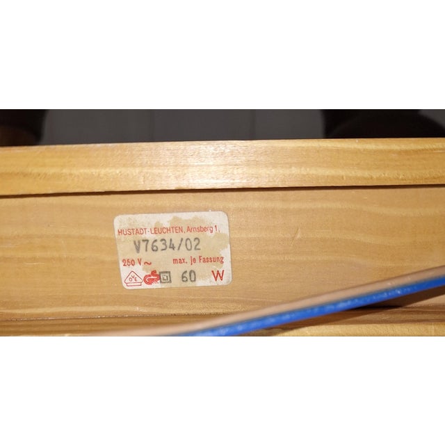 Brown Vintage Spotlight Strips with Pine Wood and Brown Metal Reflector from Hustadt-Leuchten, 1980s, Set of 2 For Sale - Image 8 of 9