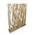 Vintage free standing raw bleached stick wood screen or room divider piece. Intertwined 47" high free form narrow design...