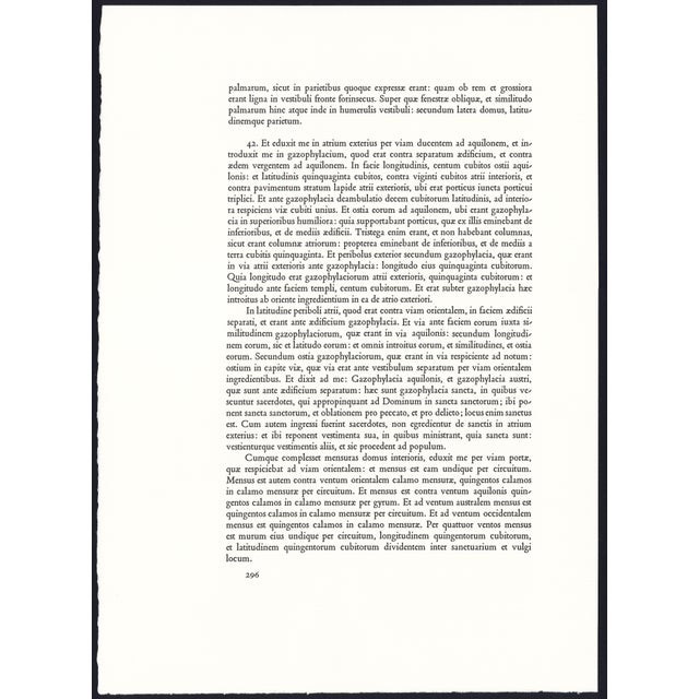 Printmaking Materials 1968 Salvador Dalí Biblia Sacra Lithograph "Idolum Nomine Bel" (Idol Named Bel) For Sale - Image 7 of 10