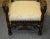 Carved Walnut Armchair French Style High Back Vintage Upholstered Floral Chair For Sale - Image 4 of 13