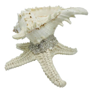 Vintage Shell Candleholder For Sale