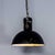 English Black Enamel Factory Lamp, 1940s For Sale - Image 11 of 11