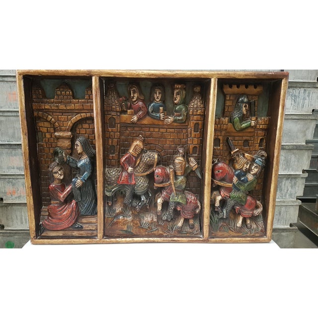 Altarpiece in Carved Wood For Sale - Image 14 of 14