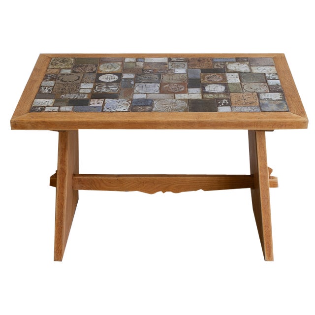 Vintage Danish Oak Coffee Table attributed to Tue Poulsen, 1960s For Sale