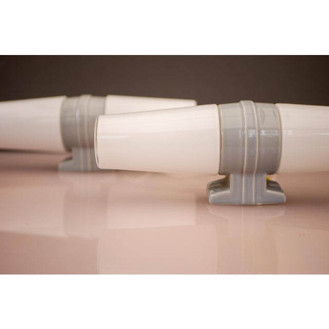 Mid-Century Modern Large Mid-Century Modern Pale Grey Bathroom Sconce by Sigvard Bernadotte For Sale - Image 3 of 18
