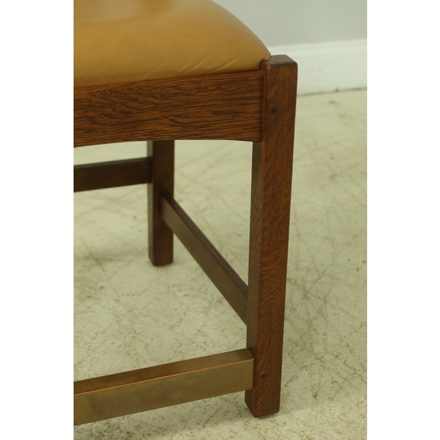 Mission Stickley Mission Oak Arts & Crafts Chair For Sale - Image 3 of 8