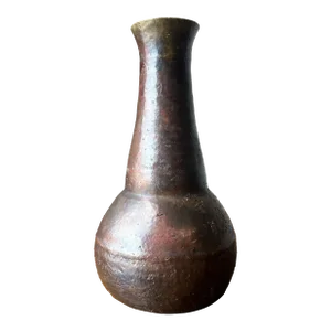 Studio Pottery Bottle Shaped Vessel/Vase
