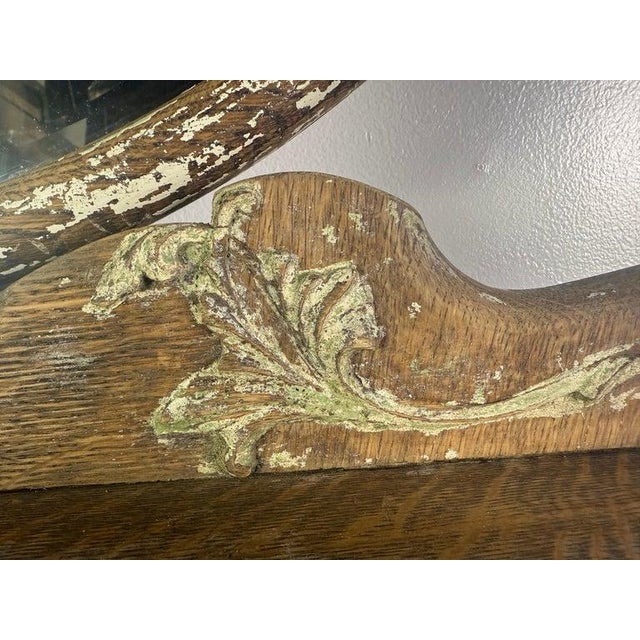 French Provincial Dresser With Mirror in Distressed Rococo Style For Sale - Image 15 of 18