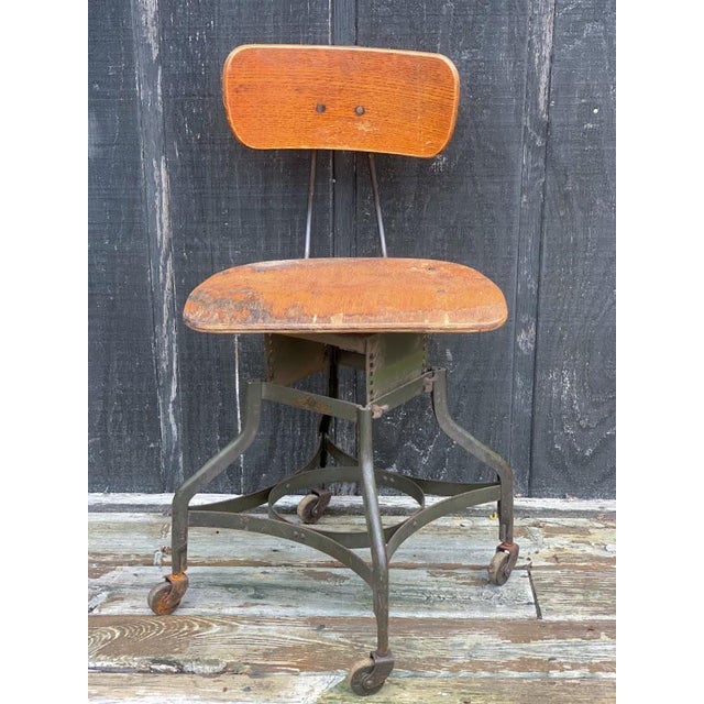 Industrial Uhl Steel Toledo Metal Furniture Drafting Chair Chairish