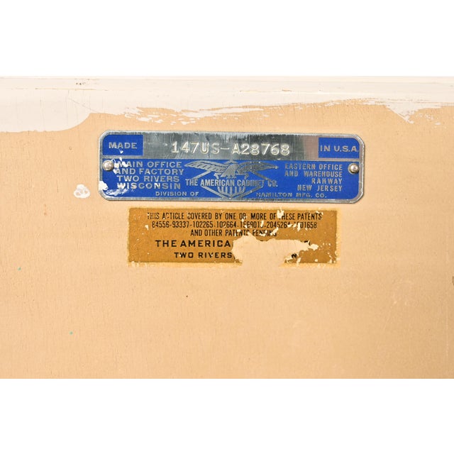 Art Deco 10-Drawer Dental Cabinet by American Cabinet Co., Circa 1930s For Sale - Image 17 of 18