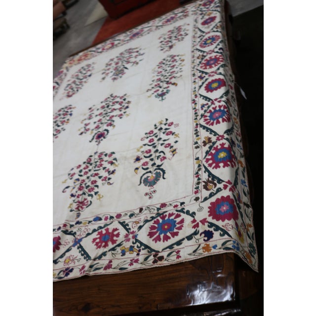 Early 19th Century Suzani Textile From Uzbekistan For Sale - Image 4 of 9