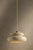 2020s Mitzi Pia 16 in. 1 Light Pendant in Aged Brass and Ceramic Butter Crackle Finish For Sale - Image 5 of 14