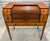 A finely crafted Federal Revival tambour writing desk by Charak Furniture Co., Boston, retaining its original paper label...