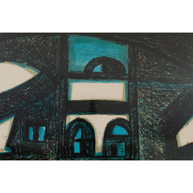 Signed colour lithograph by Swedish artist Max Gregor Carlsson (1914–1996), numbered 45/250. The composition presents an...