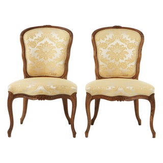Antique Louis XV Side Chairs, France, 1850s, Set of 2 For Sale