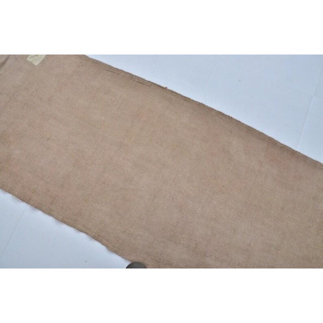 Vintage Minimalist Hemp Runner For Sale In Phoenix - Image 6 of 10