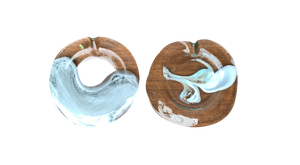 Vintage German Richartz Art Collection Glass Plate and Bowl by Hans Jürgen Richartz for Mathildenhütte, Solingen, Set of 2
