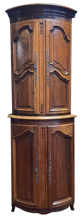 Louis XV Style Provencal Corner Cabinet
