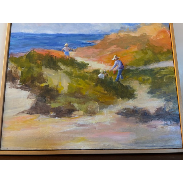 1990s Coastal Painting, Framed - Unsigned For Sale In Greenville, SC - Image 6 of 8