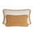 Couple Happy Pillow Camel and White Velvet with Fringes from Lo Decor, Set of 2 For Sale - Image 3 of 3