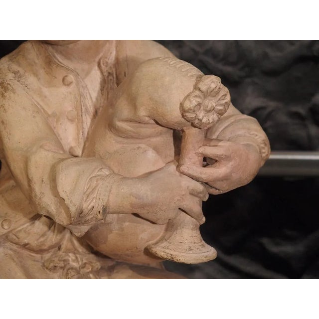 Antique Terra Cotta Statues, Paris, Circa 1880 - a Pair For Sale In Dallas - Image 6 of 13