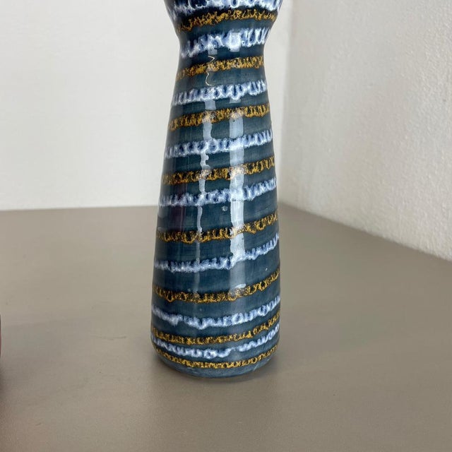 Pottery Fat Lava Vases from Scheurich, Germany, 1970s, Set of 2 For Sale - Image 12 of 18