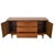 Mid 20th Century Vintage Mid-Century Modern Walnut Credenza With Sculptural Metal Pulls For Sale - Image 5 of 15