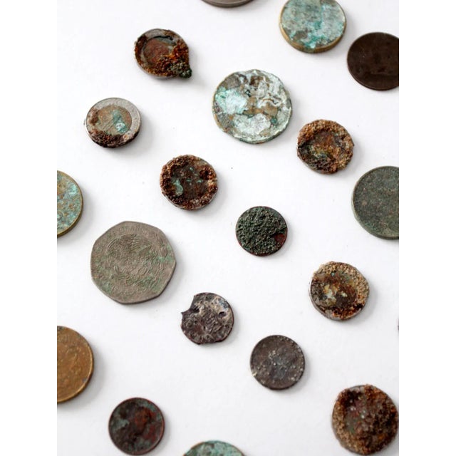 Vintage Oxidized Coin Collection For Sale - Image 6 of 11
