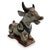 Nandi Cow in Carved and Lacquered Wood For Sale - Image 9 of 9