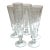 Late 20th Century Bamboo Pattern Etched Stemware - Set of Six For Sale