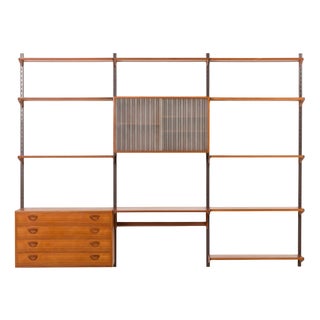 Vintage Shelving Unit in Teak by Kai Kristiansen for FM Mobler, Denmark, 1960s For Sale