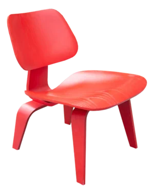 Eames Herman Miller Red LCW Chair