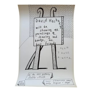 David Hockney (1937-2026), Dog Show Exhibition Poster, Original Vintage 1990s Poster, Printed in the Uk For Sale
