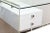 Modern Vintage White Lacquered Over Wood, Chrome, Steel, Glass and Lucite Floating Desk Custom, 1970's For Sale - Image 3 of 10