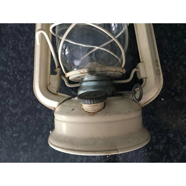 Metal Czech Metal Meva Oil Lantern Lamp For Sale - Image 7 of 18