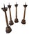 Large Antique French Wooden Candlesticks, 19th Century, Set of 4 For Sale