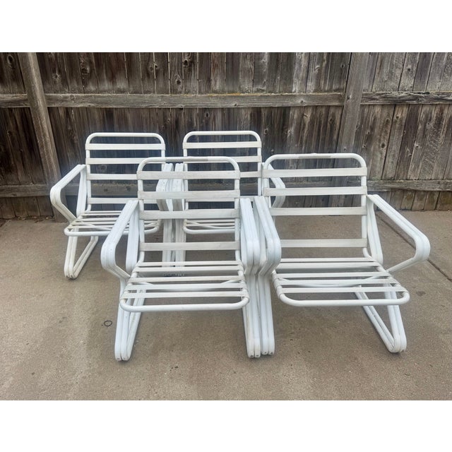 Mid-Century Modern Vintage 1980's Mallin Outdoor Dining Set For Sale - Image 3 of 10